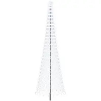 Syfax LED-Weihnachtsbaum 500 cm 550 LEDs Kaltes Weiß Eisen Schwarz
