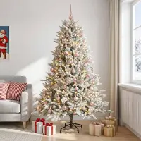 Syfax Künstlicher Weihnachtsbaum mit Weihnachtskugel 240 cm 300 LEDs