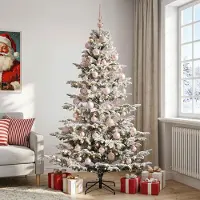 Syfax Künstlicher Weihnachtsbaum mit Weihnachtskugel 180 cm 300 LEDs