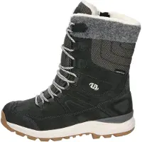 Brütting Winterstiefel BRÜTTING "Winterboot Neyla", Damen, Gr. 37, wärmend, grau, Veloursleder, Schuhe Winterstiefel