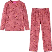 Kamome VidaXL Kinderpyjama mit langen Ärmeln 104 Altrosa