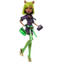 Mattel Mitternachtsparty Puppe, Clawdeen Wolf Neuauflage mit Zubehörteilen wie Fotos und einer Einladung, Modepuppe, Weiblich, 6 Jahr(e), Junge/Mädchen, 285,7 mm, Mehrfarbig