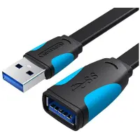 Vention VAS-A14-B100, 2 m, USB A, USB A, USB 2.0, Schwarz