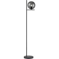 TRIO LEUCHTEN Stehlampe "Pure", schwarz (anthrazit rauchgrau), 1, Ø 20cm H: 150cm, 1 Stk., Leuchten, Stehlampe