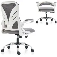Merkloos Ergonomischer Bürostuhl mit verstellbarer Rückenlehne und Armlehnen