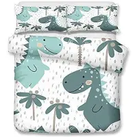Merkloos Bettbezug-Set mit Dinosaurier-Motiv für Einzelbett, 180x220 cm