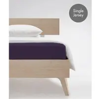 Fleuresse Spannbettlaken "Jenny C aus feinfädigem Mako-Jersey", lila (lavendel), B:120cm L:200cm, Mako-Jersey, Obermaterial: 100% Baumwolle, Bettlaken, Spannbettlaken, für Matratzen bis 23 cm Höhe