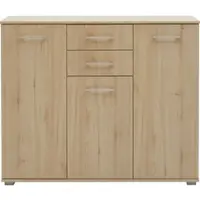 Priess Hochkommode "Lindau", braun (edelbuchefarben), B:123cm H:103cm T:38cm, Holzwerkstoff, Sideboards, Hochkommode