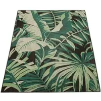 Paco Home Outdoor Teppich Wetterfest Wohnzimmer Balkon Boho Deko Dschungel Palmen Muster 280x380 cm