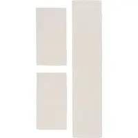 Theko Bettumrandung "Royal Berber Uni", transparent (weiß), H:18mm, Obermaterial: 100% Schurwolle, Bettumrandungen, Bettumrandung, Bettvorleger, Läufer-Set, Berber Optik, reine Wolle