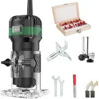 OEM Elektrische Holzfräse, einstellbare Geschwindigkeit, leistungsstarker Motor, Standard 15 Fräsen