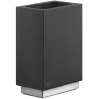 Gessi Rettangolo Accessoires Glashalter einzeln Standversion, Becher schwarz, 20835707, Farbe: Metall Schwarz gebürstet PVD
