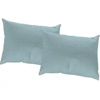 Wirth Dekokissen "Torbole" Gr. 3, blau (blau, meliert), B:50cm L:50cm, Baumwolle, Polyester, Dekokissen_Sitzkissen_Kissenhüllen, Dekokissen, Kissenhülle ohne Füllung, 2 Stück