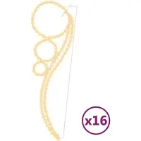 Syfax Lichterketten 16 Stk. Kugelförmig Warmweiß 111,5x35x4,5 cm