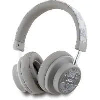 DKNY Bluetooth-Kopfhörer, Modell DKBHM2PCSHLE, beige/hellbeige, Karomuster