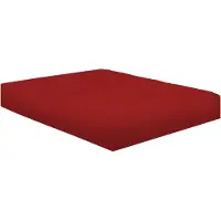 Generisch Bettlaken, 23 cm tief, 100% ägyptische Baumwolle, Größe: Doppelbett, Farbe: Rot