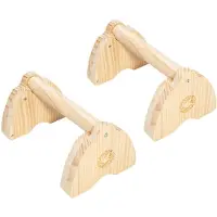 Merkloos Solidchoice – Holz-Paralletten-Set für das Home-Fitness – Tragbare Trainingsgeräte