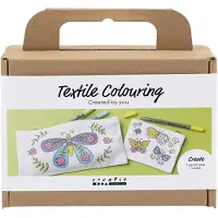 Creativ Company Mini Kreativset Textilmalen Schmetterlinge