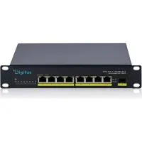 Digitus 10" Gigabit Switch 8-Port Unmanaged 80W PoE+