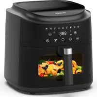 OEM Heißluftfritteuse XXL 9L, 2350W, Sichtfenster, 9 Programme