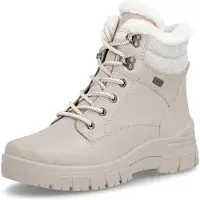 Remonte Damen Stiefelette Lammwollfutter Reißverschluss D0E71, Größe:38 EU, Farbe:Beige