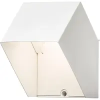 Dripio LED-Wandleuchte, Aluminium weiß lackiert, Acrylglas, 550 Lumen