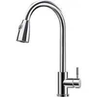 Sonstiges Küchenarmatur mit Brause ausziehbar, 2 Strahlarten, 360° drehbar, Edelstahl
