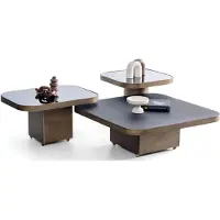 AEA Eleganter Couchtisch-Set Moderne Kaffeetische Stilvolle Beistelltische