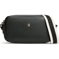 Tommy Hilfiger Damen Crossbody Bag Tasche Essential mit verstellbarem Tragegurt, Schwarz (Black), Einheitsgröße