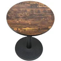 Sonstiges Esstisch Bistro-/Café-/Bar-/Küchentisch MDF Holzplatte Eisenfüße 60 x 60 x 72 cm