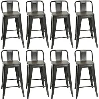 Sonstiges Barhocker Set 4er Metall Vintage Industrial Stapelbar Küche