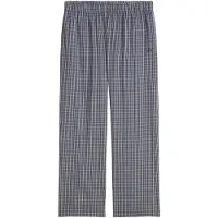 Marc O'Polo Loungehose , Herren, Gr. XXL, N-Gr, blau (blaugrau kariert), Web, Obermaterial: 100% Baumwolle, lang, Hosen Loungehose, für Homewear, mit geradem Bein, aus gewebter Baumwolle