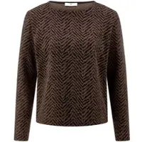 Peter Hahn Sweatshirt Rundhals-Ausschnitt blau