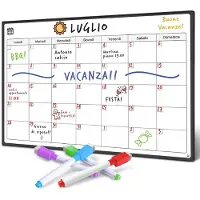 Merkloos Magnetisches Whiteboard, Kühlschrankkalender – Italienisches Design