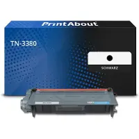 PrintAbout Toner kompatibel mit Brother TN-3380 - Schwarz - Hohe Kapazität