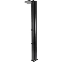 CRM SQUARE Black Edition - Solardusche 40 Liter - Schwarz, Mit Fußdusche