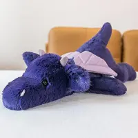 Merkloos Gewichteter Drachen-Plüschtier, 50 cm - Lila