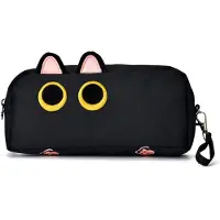 Merkloos Omgoods – Etui mit großer Kapazität – Stiftekontainer mit 3D-Katzen-Design – Organizer – Multifunktional – Schulbedarf – Fassungsvermögen bis zu 60 Stifte