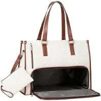 Merkloos Lunchtas 2-in-1 – Umhängetasche mit großem Fassungsvermögen – Multifunktionale Handtasche – Ideal für Damen – Isolierte Fächer – Material: PU/Polyester