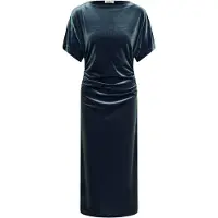 Soaked in luxury Jerseykleid "Damen Jerseykleid SLVelera", Damen, Gr. M, N-Gr, schwarz (turbulence), Obermaterial: 92% Polyester PES. 8% Elasthan EL., Kleider Jerseykleid
