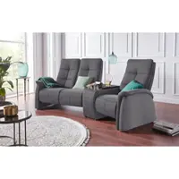 Exxpo - Sofa Fashion 3-Sitzer "Tivoli, Kinosofa mit Relaxfunktion, mit Ablagetisch und Stauraum", grau, B:258cm H:109cm T:152cm, Sofas, 3-Sitzer, bequem und komfortabel, hohe Rückenlehne