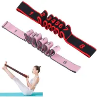 Merkloos Set aus 2 Fitness-Widerstandsbanden mit Schlaufen für Yoga und Training