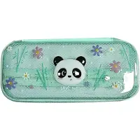 Merkloos Schwarzes Panda-Etui mit transparentem Fenster