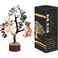 Merkloos 7 Chakra-Bonsai-Glücksbaum zur Dekoration