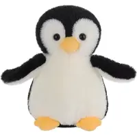 Merkloos Weicher, schwarzer Plüschpinguin (20 cm)