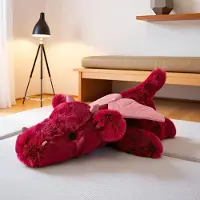 Merkloos Plüschdrache – Kuscheltier – 50 cm – Rot – Für Kinder