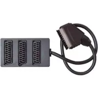 S-Conn S/CONN 0.5m Scart, Kabelsplitter, Schwarz, Scart - 3x Scart