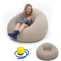 Merkloos Aufblasbare Luftsofa mit Pumpe, flexibel und langlebig