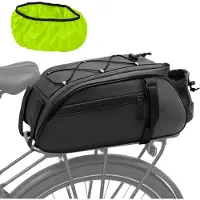 Merkloos Wasserdichte Fahrradtasche für Gepäckträger hinten, 12 Liter, mit Reflektoren