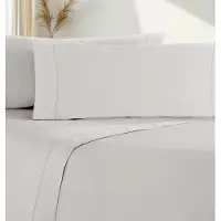 OEM Bettwäsche-Set, Satin, 100% Baumwolle, 300er, weiß, 150x200 cm